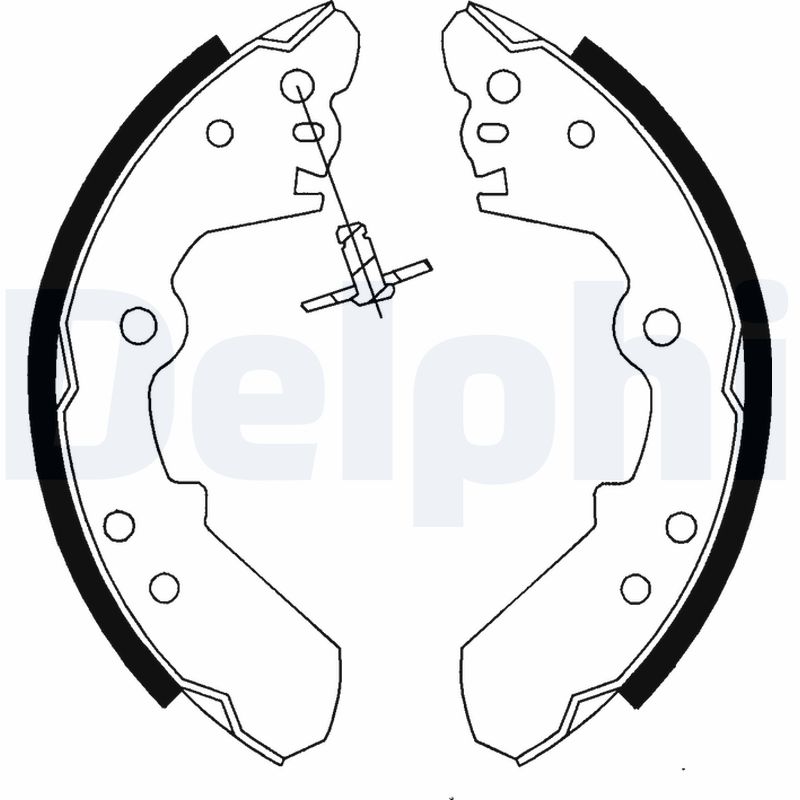 DELPHI Bremsebakkesæt ls1687 for OPEL VAUXHALL ISUZU