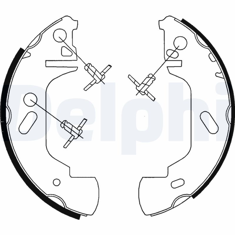 DELPHI Bremsebakkesæt ls1701 for FORD OPEL VAUXHALL RENAULT