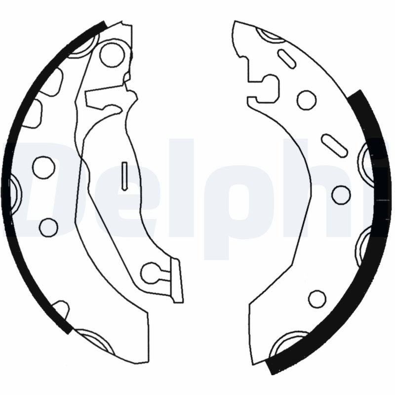 DELPHI Bremsebakkesæt ls1728 for FORD MAZDA