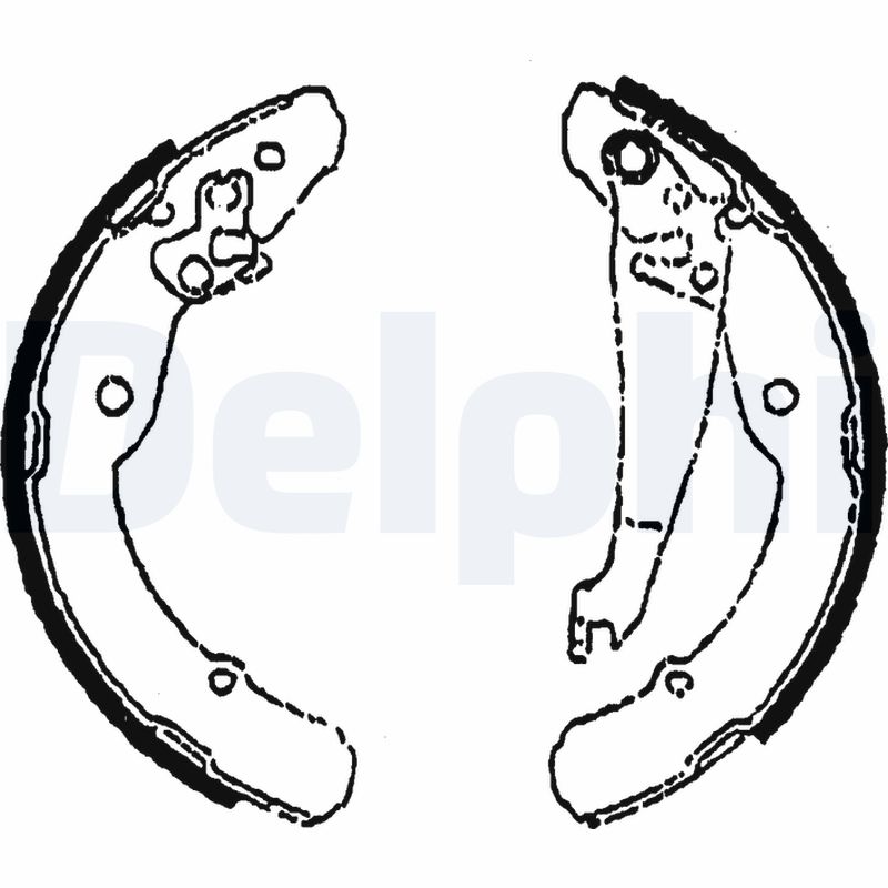 DELPHI Bremsebakkesæt ls1784 for SKODA VW