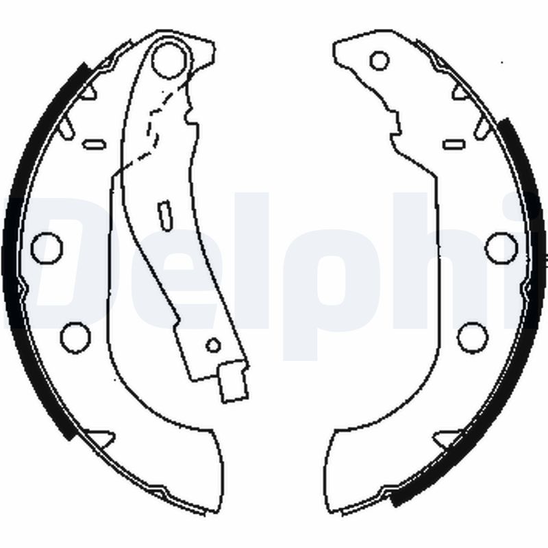 DELPHI Bremsebakkesæt ls1833 for PEUGEOT CITROËN