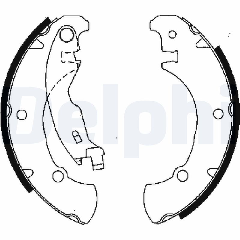 DELPHI Bremsebakkesæt ls1840 for FIAT