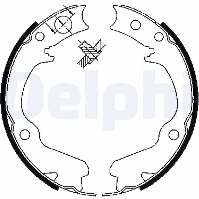 DELPHI Bremsebakkesæt ls1899 for SUBARU