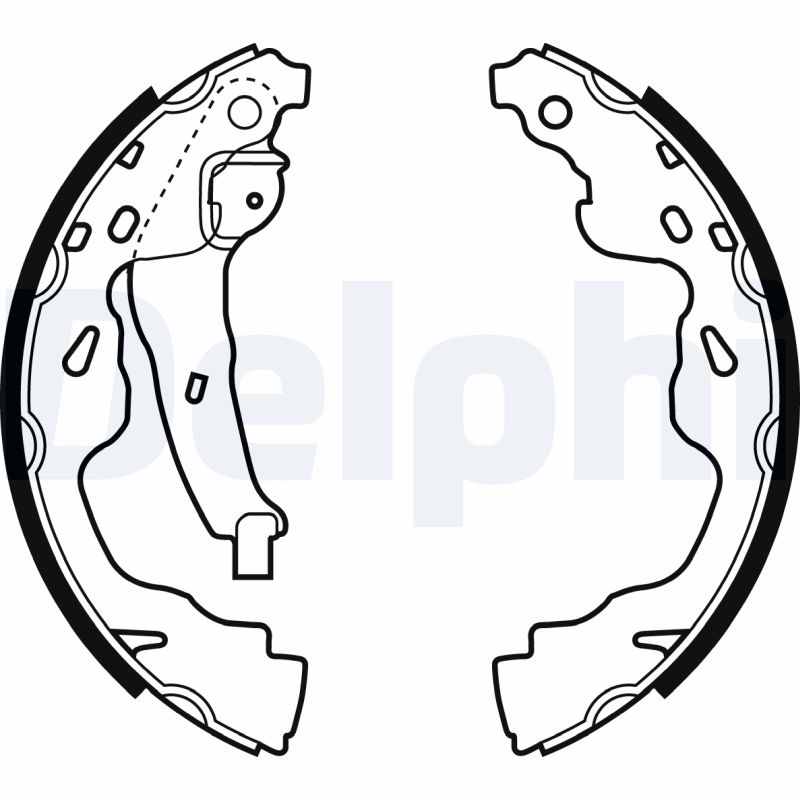 DELPHI Bremsebakkesæt ls1961 for OPEL VAUXHALL PEUGEOT SUZUKI TOYOTA