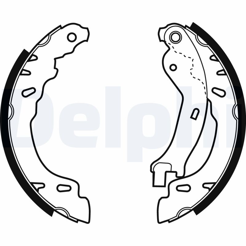 DELPHI Bremsebakkesæt ls1971 for FORD FIAT