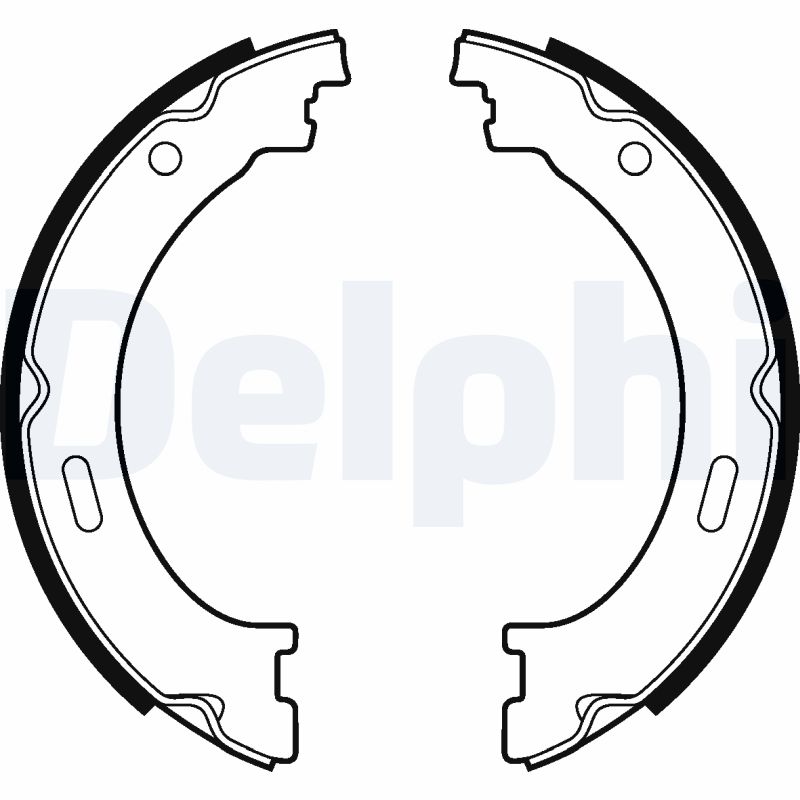 DELPHI Bremsebakkesæt, parkeringsbremse ls2041 for JEEP