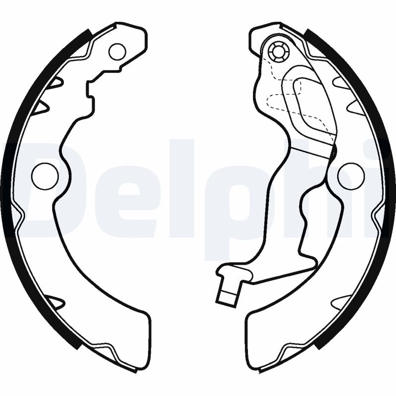 DELPHI Bremsebakkesæt ls2045 for NISSAN SUZUKI