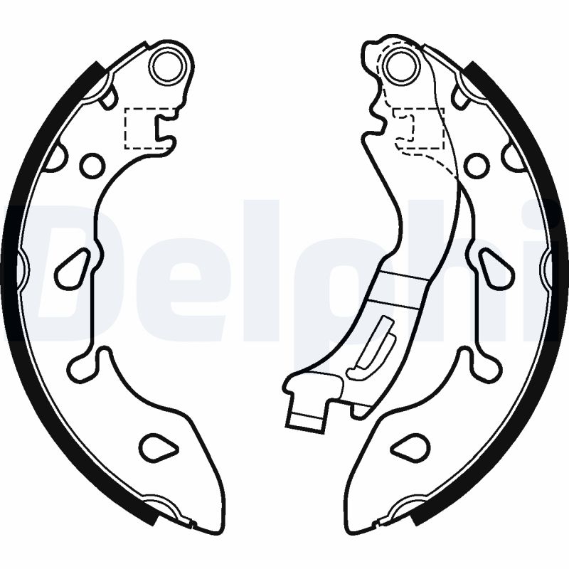DELPHI Bremsebakkesæt ls2047 for FORD CHEVROLET FIAT