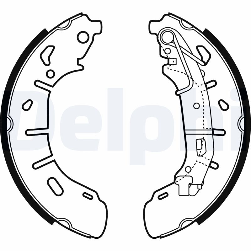 DELPHI Bremsebakkesæt ls2050 for OPEL FIAT VAUXHALL
