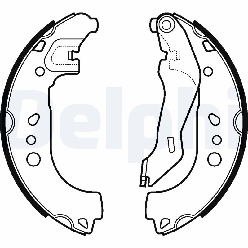 DELPHI Bremsebakkesæt ls2107 for SKODA