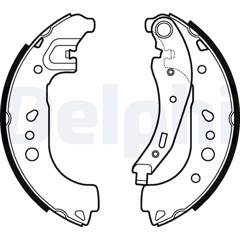 DELPHI Bremsebakkesæt ls2109 for RENAULT SMART