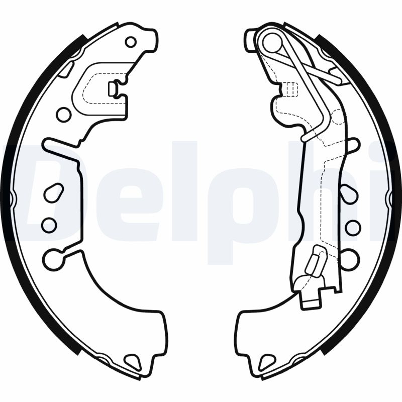 DELPHI Bremsebakkesæt ls2135 for FIAT