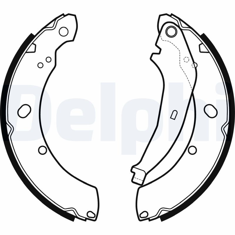 DELPHI Bremsebakkesæt ls2136 for CHRYSLER VW