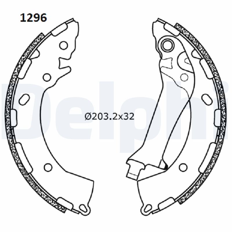 DELPHI Bremsebakkesæt ls2180 for HYUNDAI