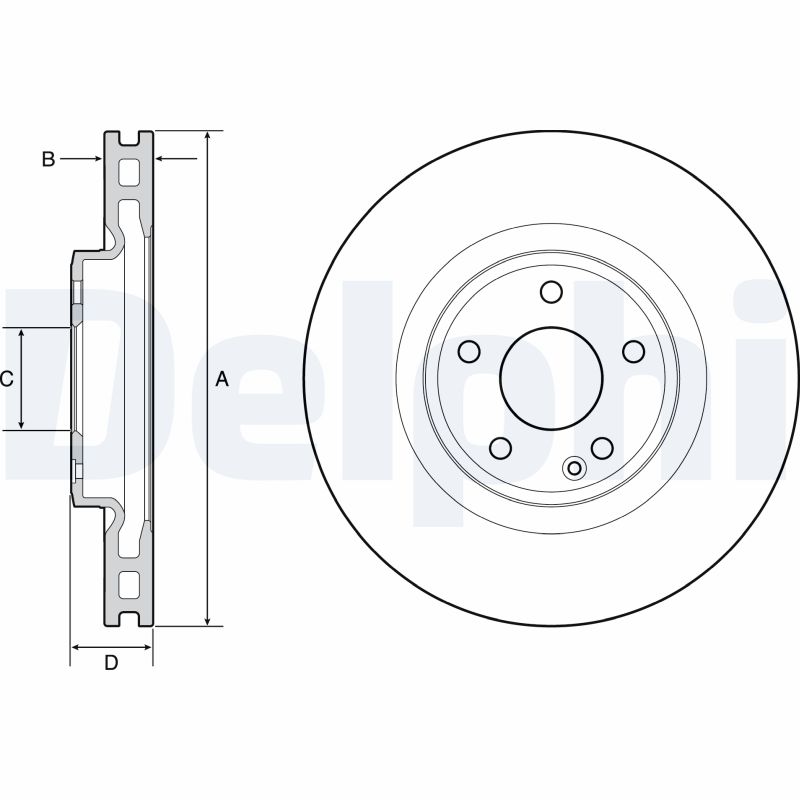 DELPHI Bremseskive bg4659c 320mm 30mm for MERCEDES-BENZ BEIJING BENZ (BBDC) INFINITI