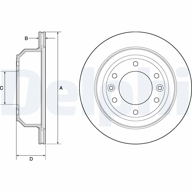 DELPHI Bremseskive bg4692c 324mm 18mm for HYUNDAI