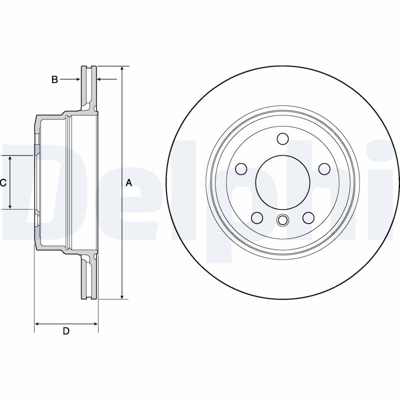 DELPHI Bremseskive bg4695c 320mm 20mm for BMW