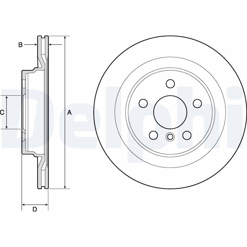 DELPHI Bremseskive bg4778c 300mm 20mm for MINI BMW (BRILLIANCE) BMW
