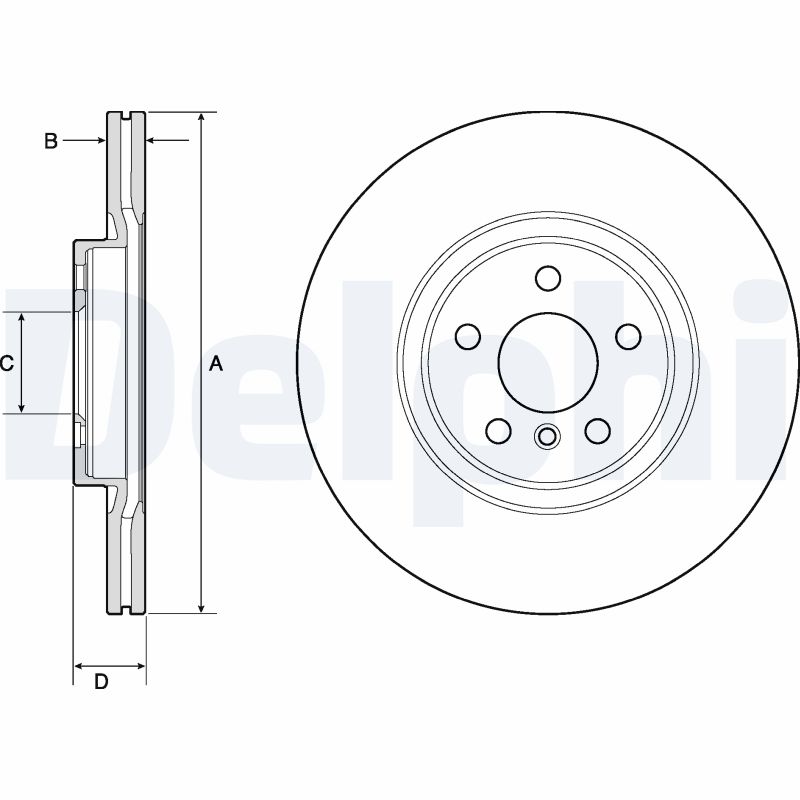 DELPHI Bremseskive bg4780c 330mm 24mm for BMW MINI ZINORO