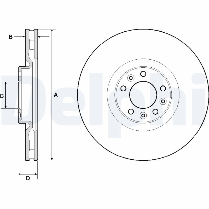 DELPHI Bremseskive bg9151c 340mm 30mm for PEUGEOT CITROËN (DF-PSA) PEUGEOT (DF-PSA)