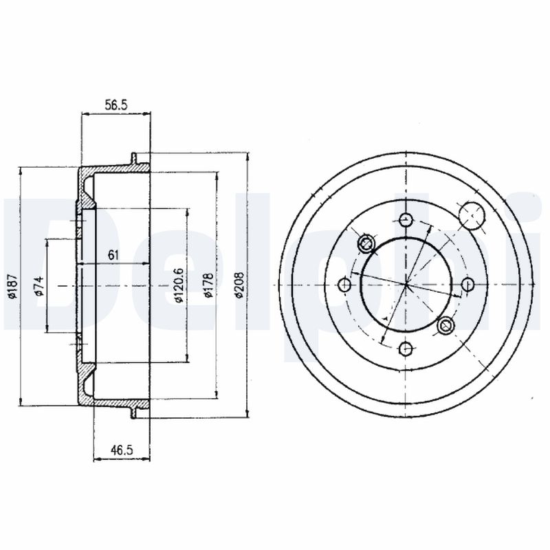 DELPHI Bremsetromle bf1 for ROVER