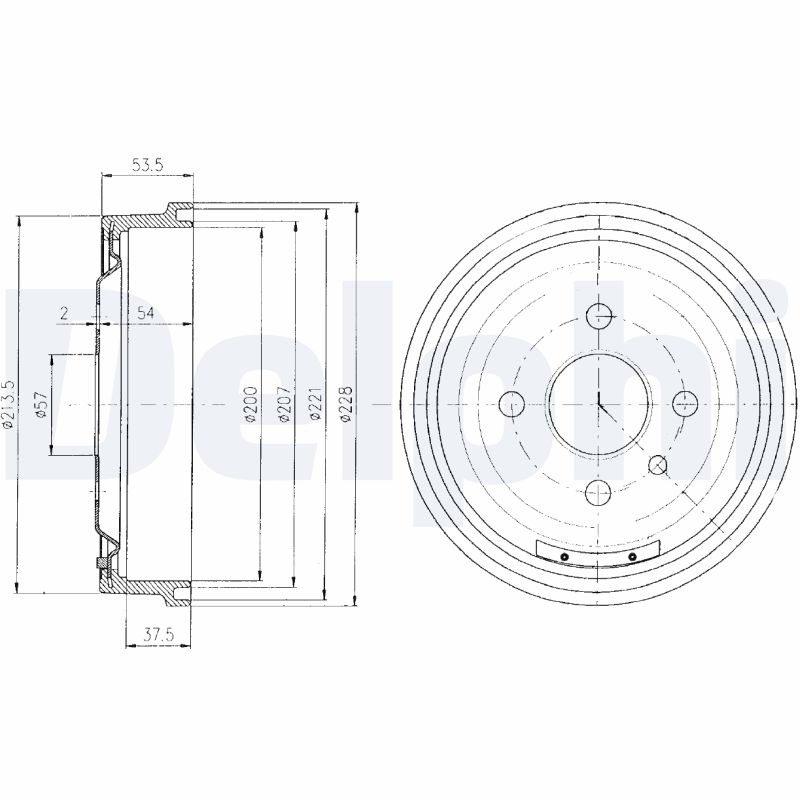 DELPHI Bremsetromle bf151 for OPEL VAUXHALL