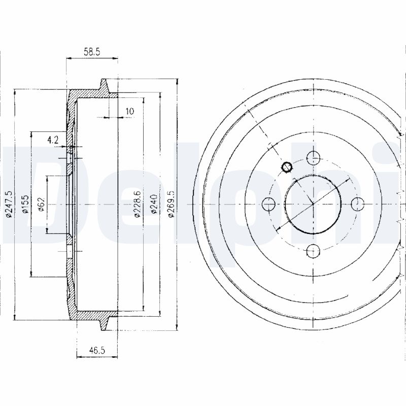 DELPHI Bremsetromle bf156 for BMW