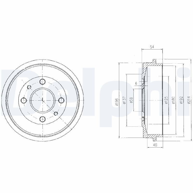 DELPHI Bremsetromle bf200 for FORD YUGO LANCIA FIAT