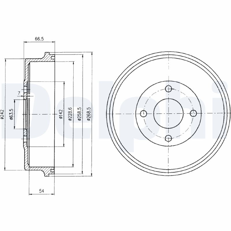 DELPHI Bremsetromle bf314 for FORD