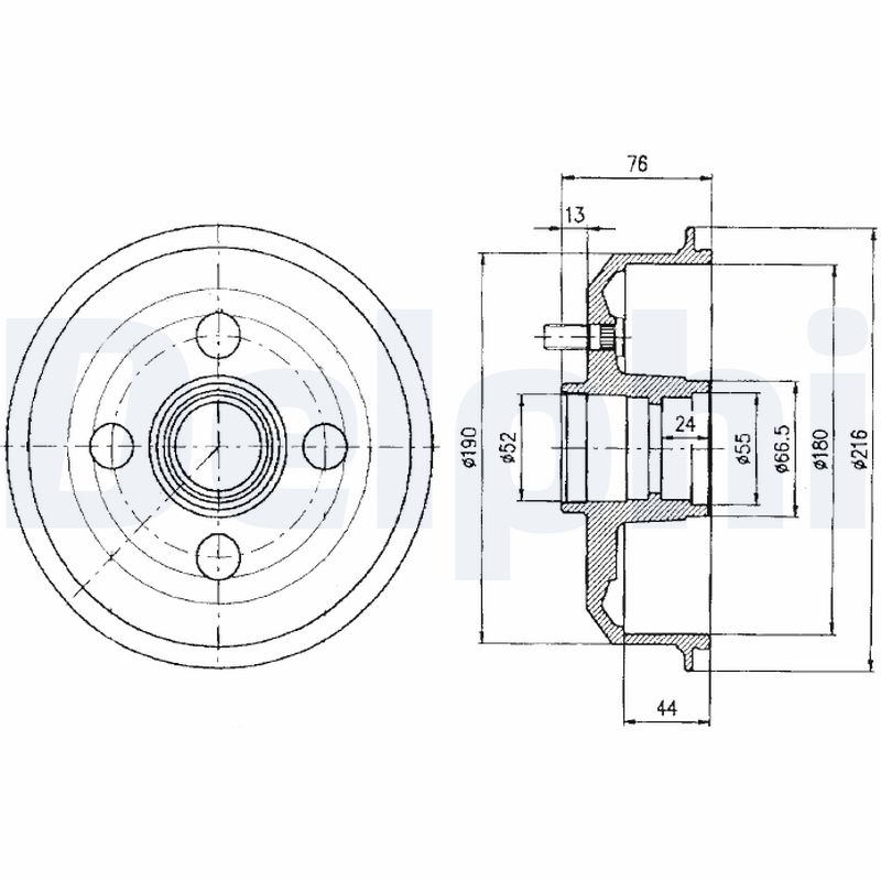 DELPHI Bremsetromle bf329 for FORD MAZDA