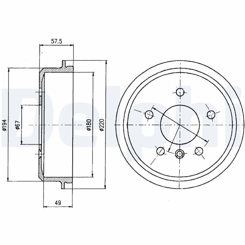 DELPHI Bremsetromle bf395 for MERCEDES-BENZ
