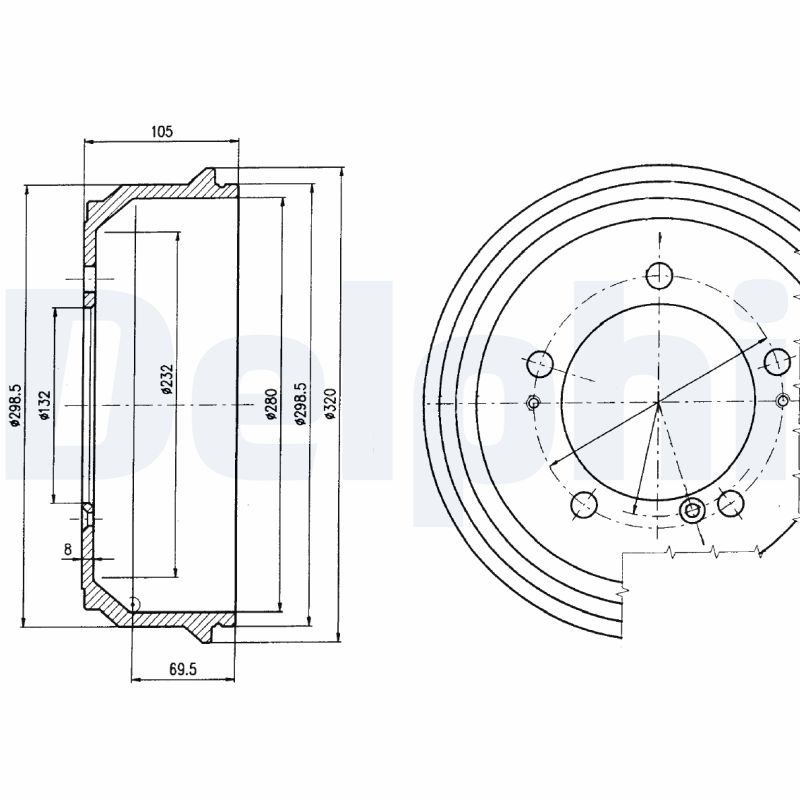 DELPHI Bremsetromle bf404 for OPEL VAUXHALL RENAULT