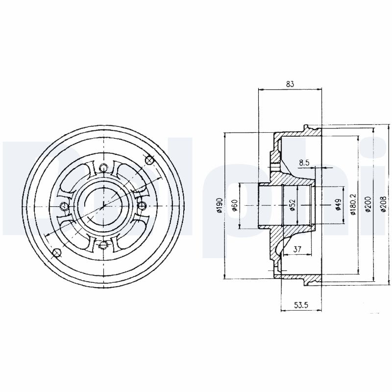 DELPHI Bremsetromle bf426 for DACIA