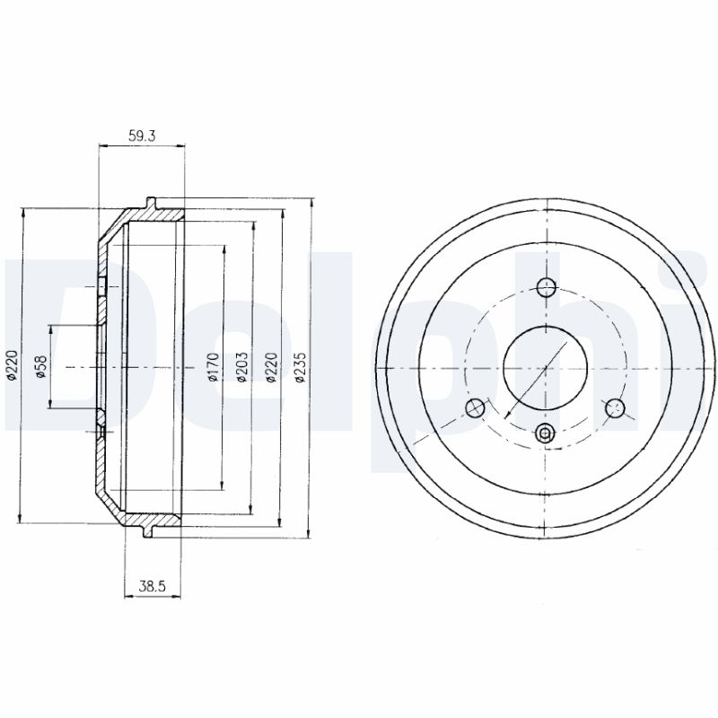 DELPHI Bremsetromle bf465 for SMART