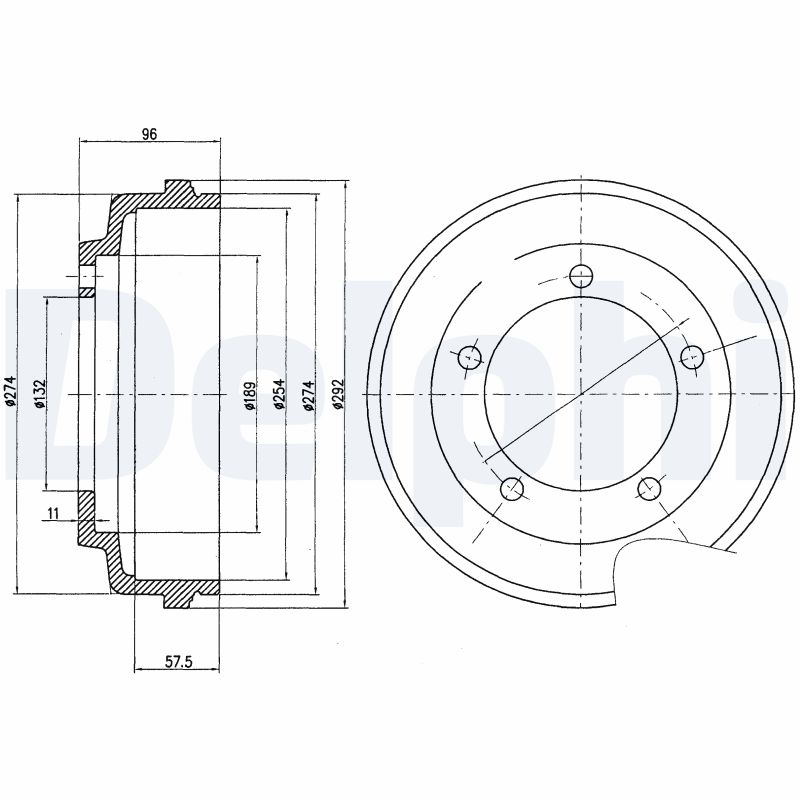 DELPHI Bremsetromle bf479 for FORD