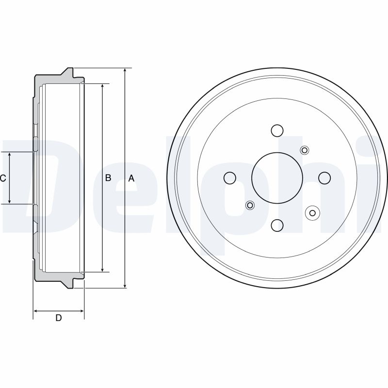 DELPHI Bremsetromle bf506 for PEUGEOT BYD GEELY TOYOTA