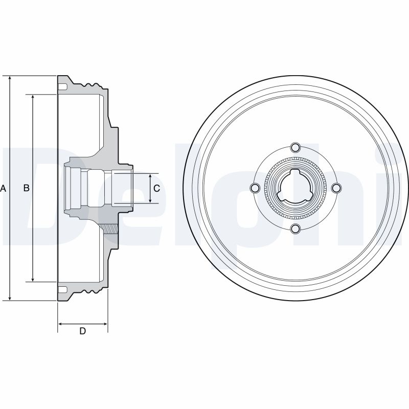 DELPHI Bremsetromle bf510 for VW