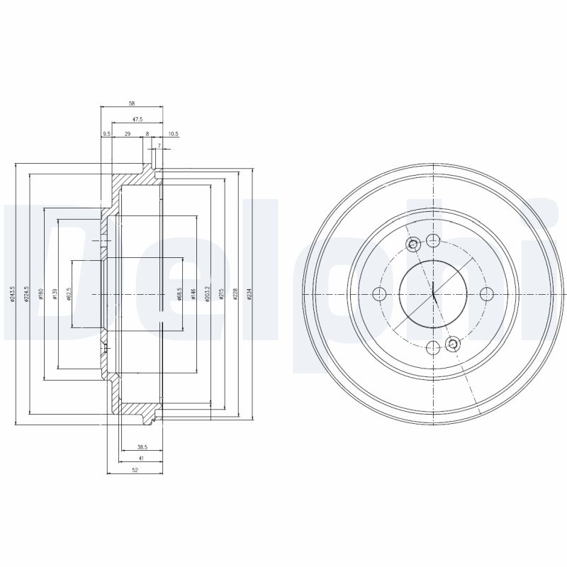 DELPHI Bremsetromle bf517 for HYUNDAI