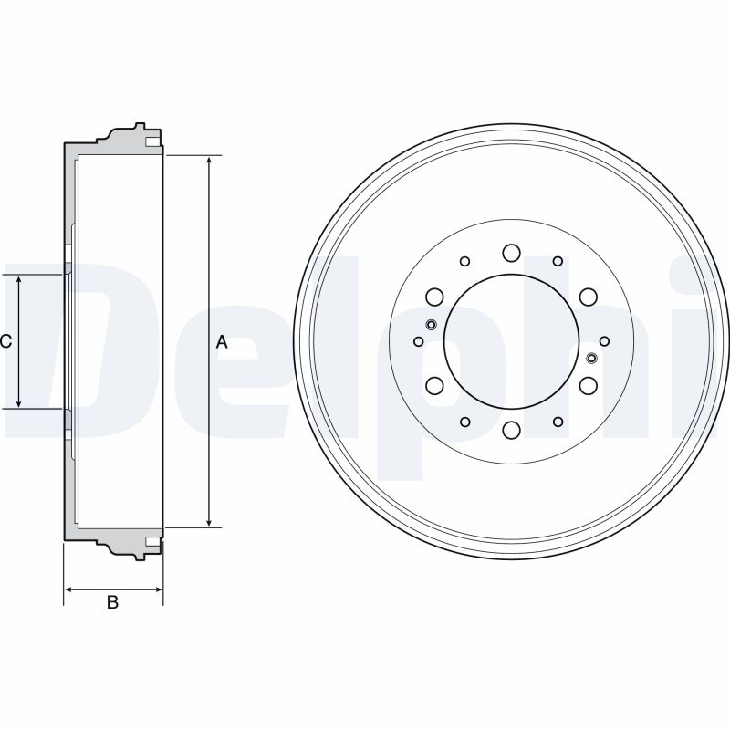 DELPHI Bremsetromle bf537 for TOYOTA