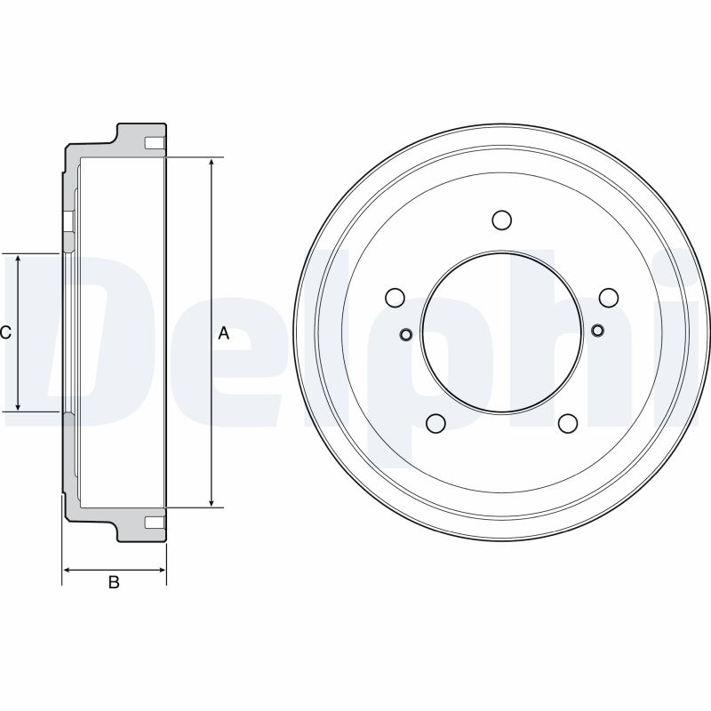 DELPHI Bremsetromle bf544 for SUZUKI