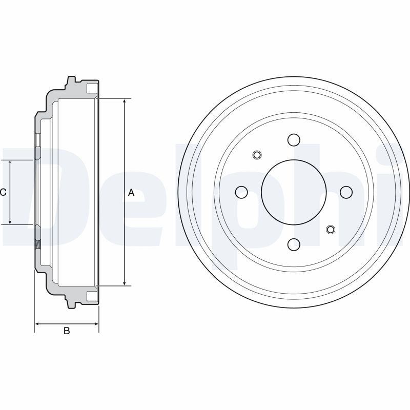 DELPHI Bremsetromle bf546 for HYUNDAI