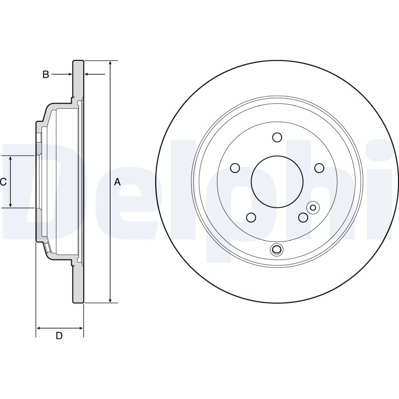 DELPHI Bremseskive bg4793c 314mm 13mm for HYUNDAI