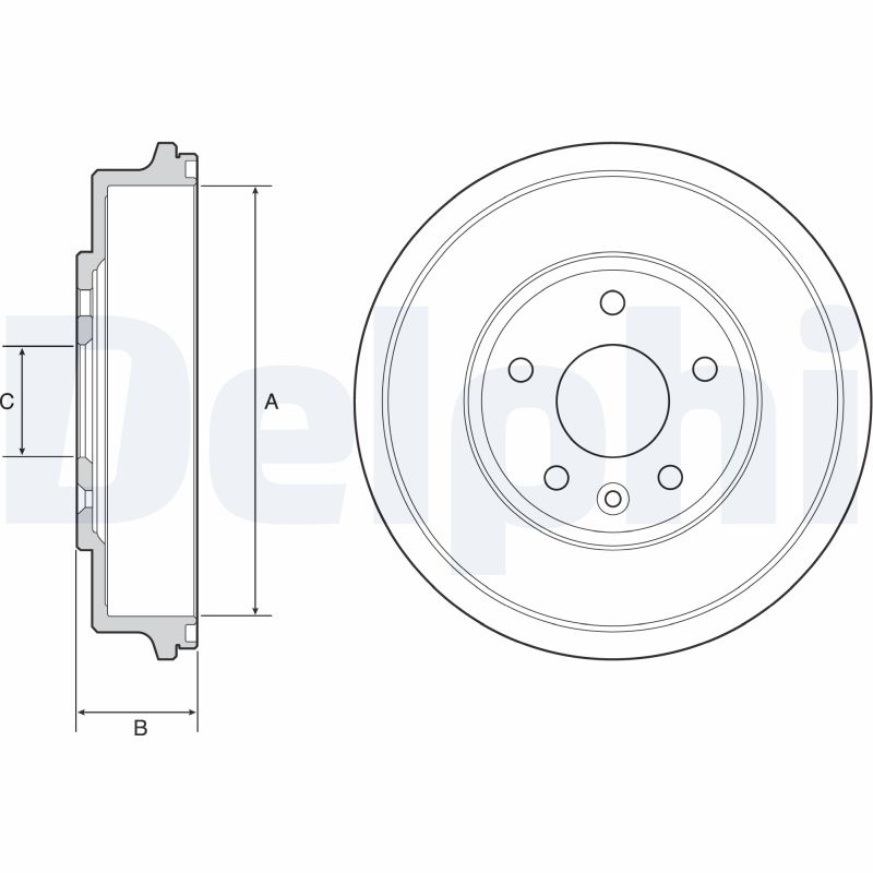 DELPHI Bremsetromle bf556 for CHEVROLET