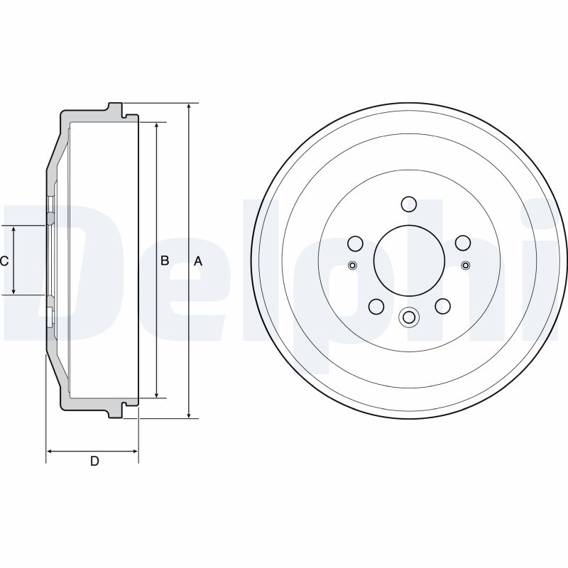 DELPHI Bremsetromle bf558 for VW