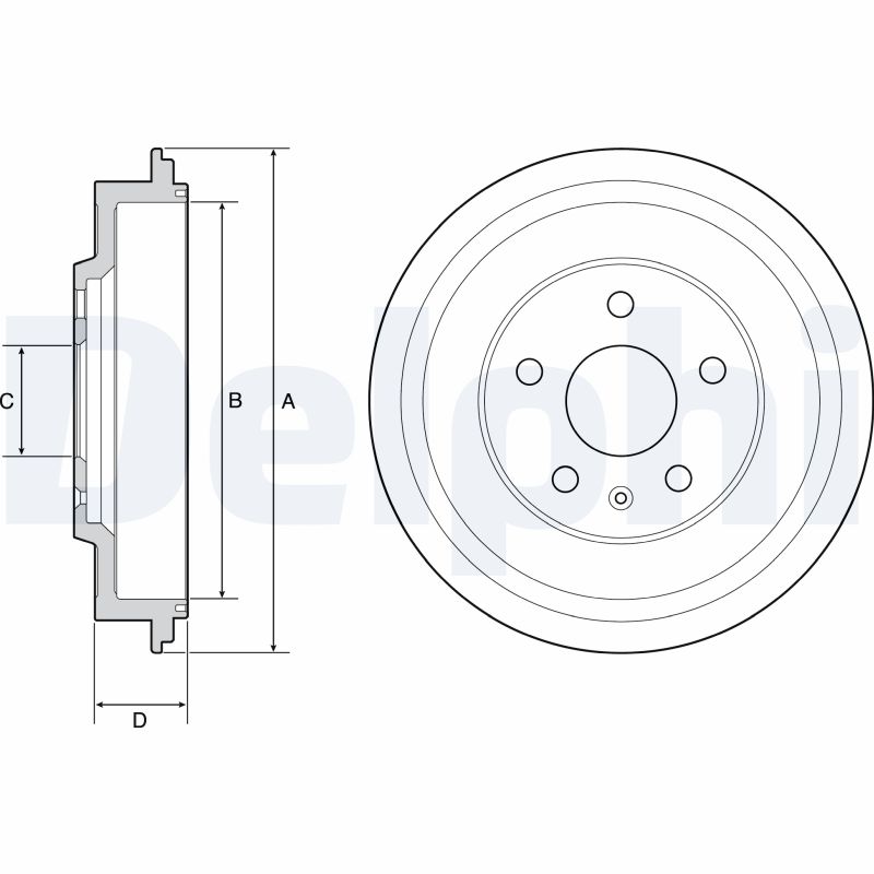 DELPHI Bremsetromle bf561 for VW