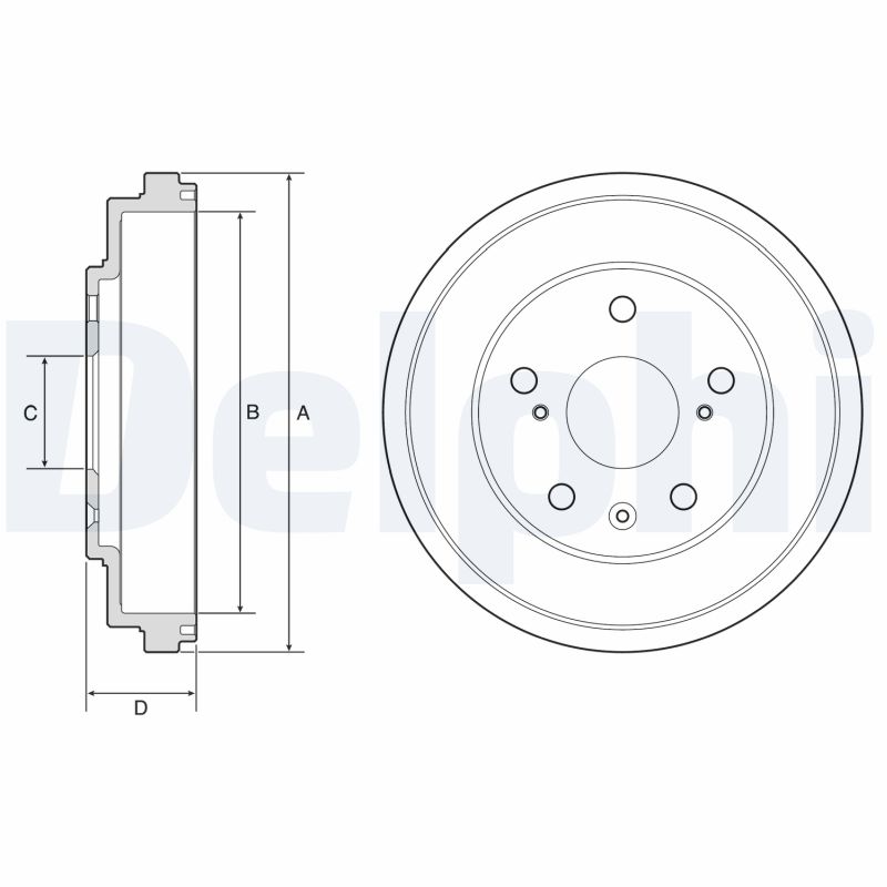 DELPHI Bremsetromle bf572 for FIAT SUZUKI