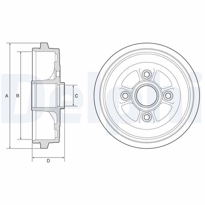DELPHI Bremsetromle bf574 for NISSAN