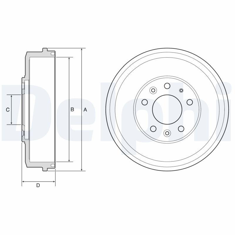 DELPHI Bremsetromle bf578 for MAZDA