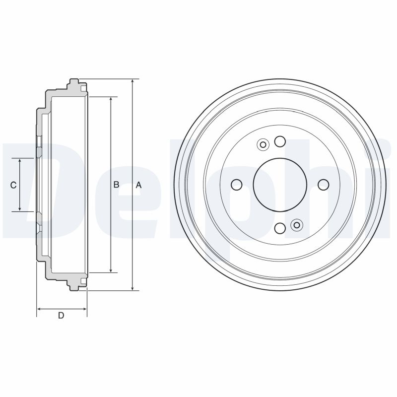 DELPHI Bremsetromle bf580 for KIA (DYK)