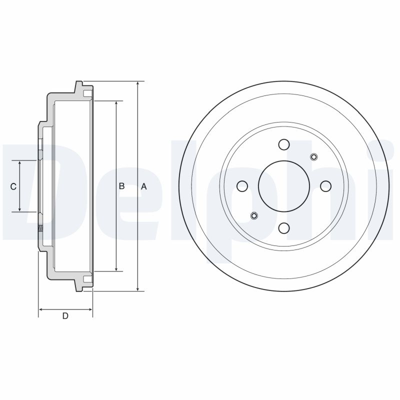 DELPHI Bremsetromle bf582 for KIA (DYK)